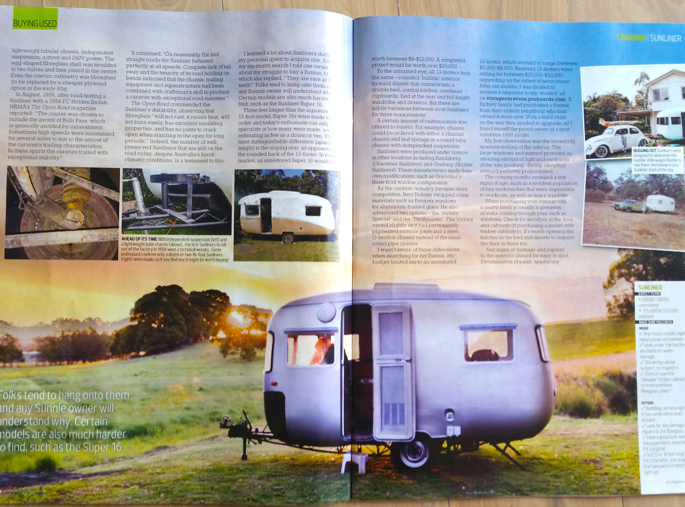 Australian Caravan and RV Magazine Feature