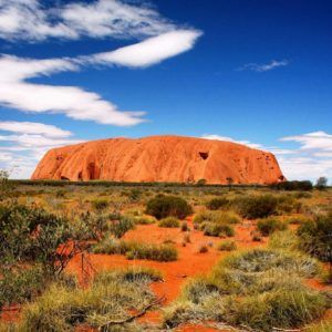 Uluru by the blonde nomads travelling Australia in a caravan