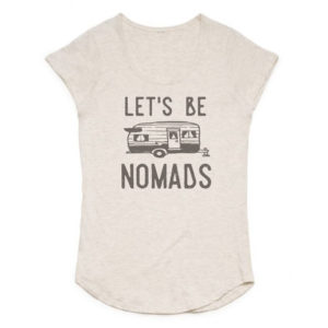 womans Let Be Nomads tee www.theblondenomads.com.au