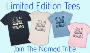 lets be nomads t-shirts designed by the blonde nomads www.theblondenomads.com.au