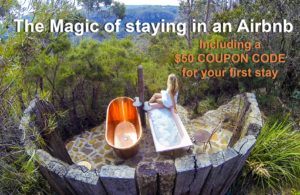 Staying in a airbnb and get $50 off your first stay www.theblondenomads.com.au