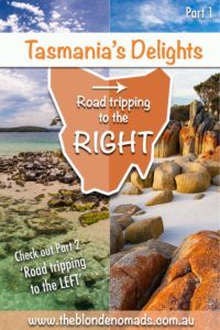 The Blonde Nomads travel tasmania in their caravan www.theblondenomads.com.au taste to the right