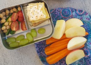 Stainless Steel lunch box and beeswax wraps, the blonde nomads say no to plastic use