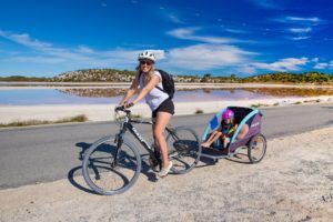 biking around Rottnest Island, tracy from the blonde nomads