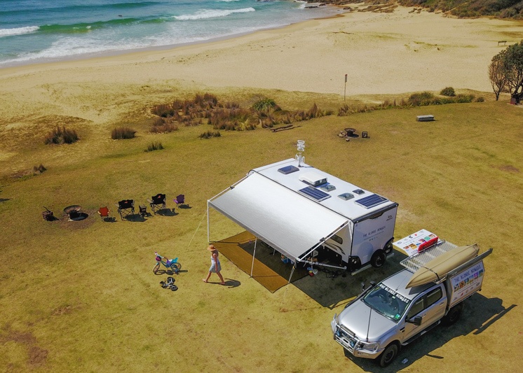 Our solar setup allows us to camp off-grid