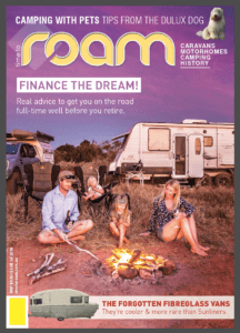 The Blonde Nomads on the cover of ROAM Magazine