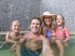 Rob, Tracy, Marli and Ziggy from the blonde nomads in Fiji