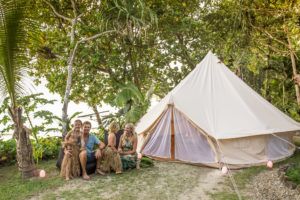 Sleeping on an island in Fiji was a great experience