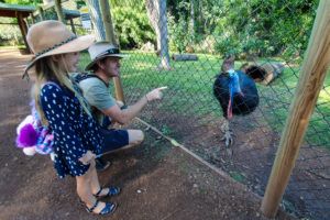 Meeting the locals at Cooberrie Park