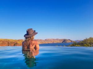 One of THE BEST infinity pools in Australia - you HAVE to try this - Tracy from the blonde nomads at Lake Argyle