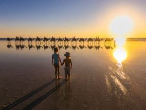 Sunset on Cable Beach is a must see when visiting Broome - the blonde nomads