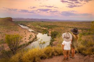 Taking in the magic of Branco’s lookout at sunset is a must do - the blonde nomads
