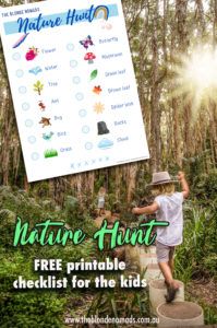 Nature hunt checklist free to download from The Blonde Nomads