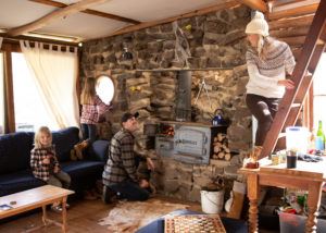off grid Cabin time is great for the family
