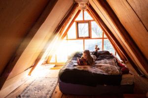 With no technology or mod-cons it was the perfect spot to curl up with a good book