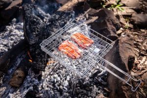 Travel Braai is the perfect size for campfire cooking and a great gift for dad