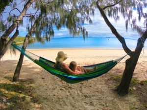 Relaxing on pumpkin Island