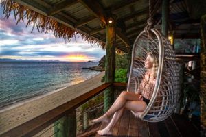 Sunsets from the bar with the best views on Pumpkin Island