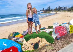 You have to check out Town Beach rock art when visiting Port Mac