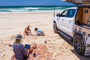 Take the car Ferry to North Shore and drive on the beach for a picnic in Port Macquarie 