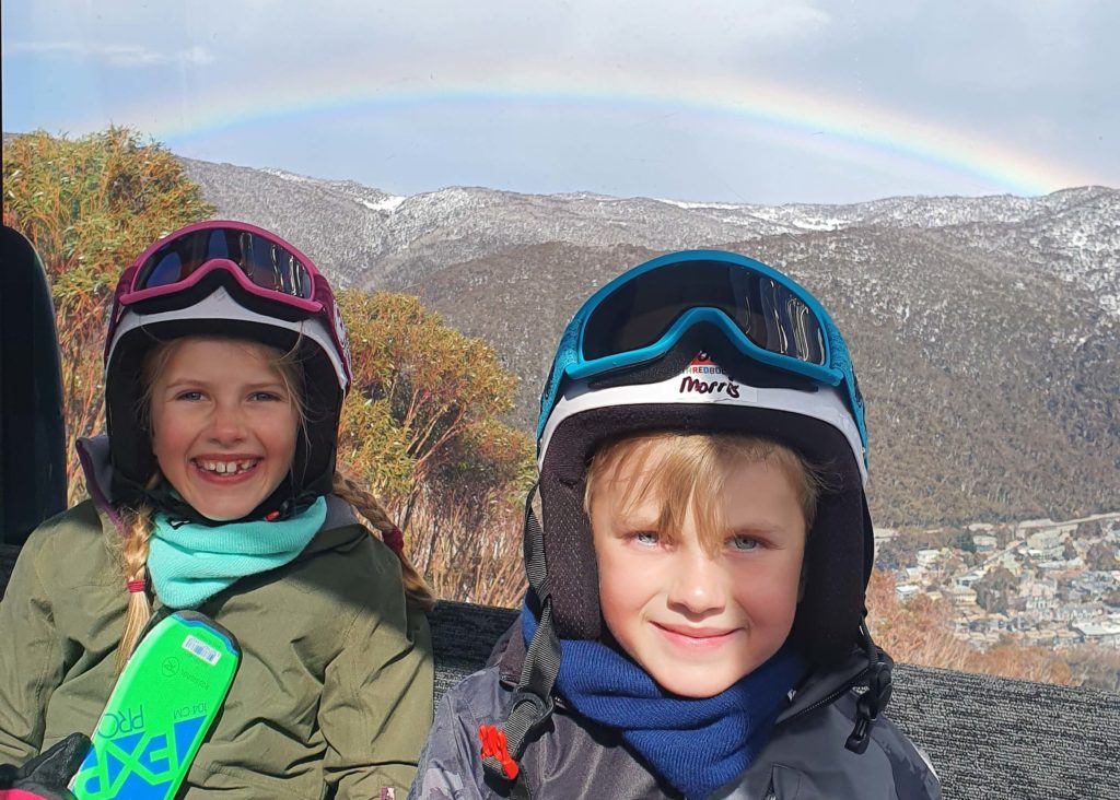 A rainbow from the gondola 