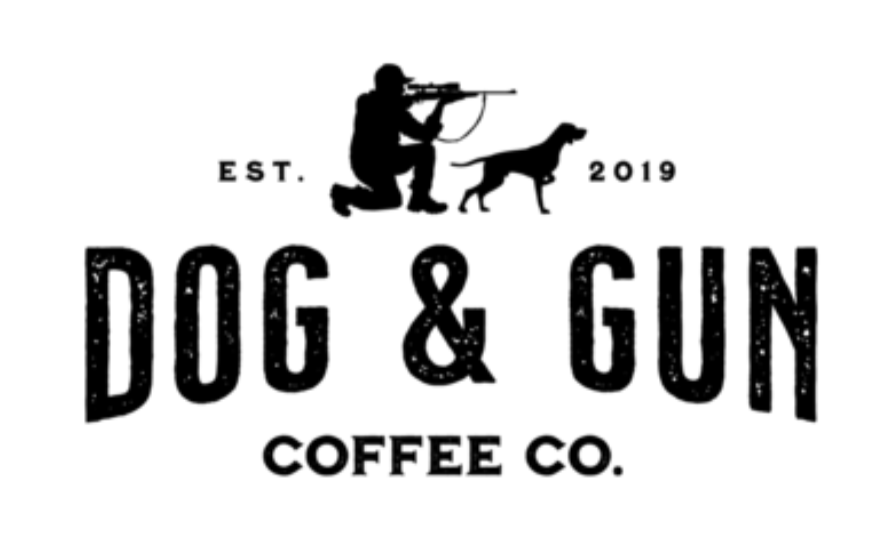 dog and gun coffee logo