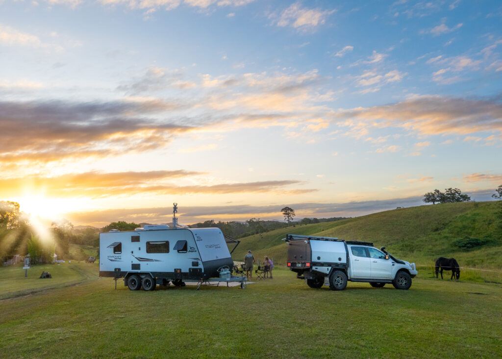 Sunsets at Footprints in Style were amazing camped on top of the hill