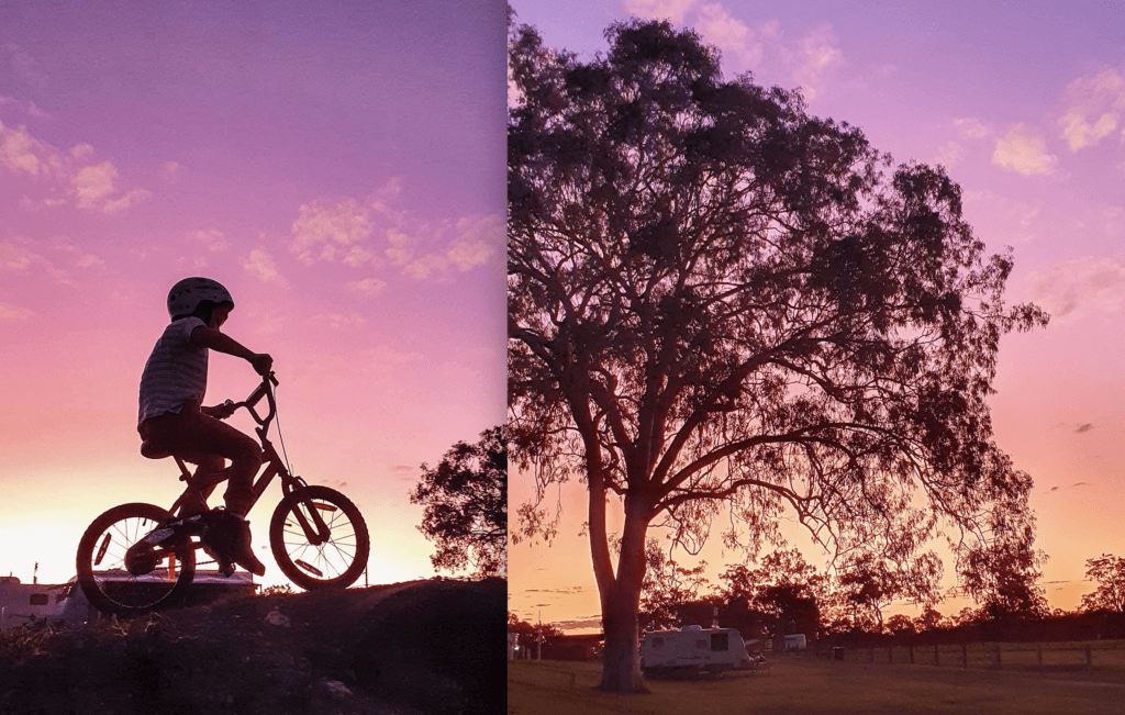 Sunset bike rides were a huge hit each night